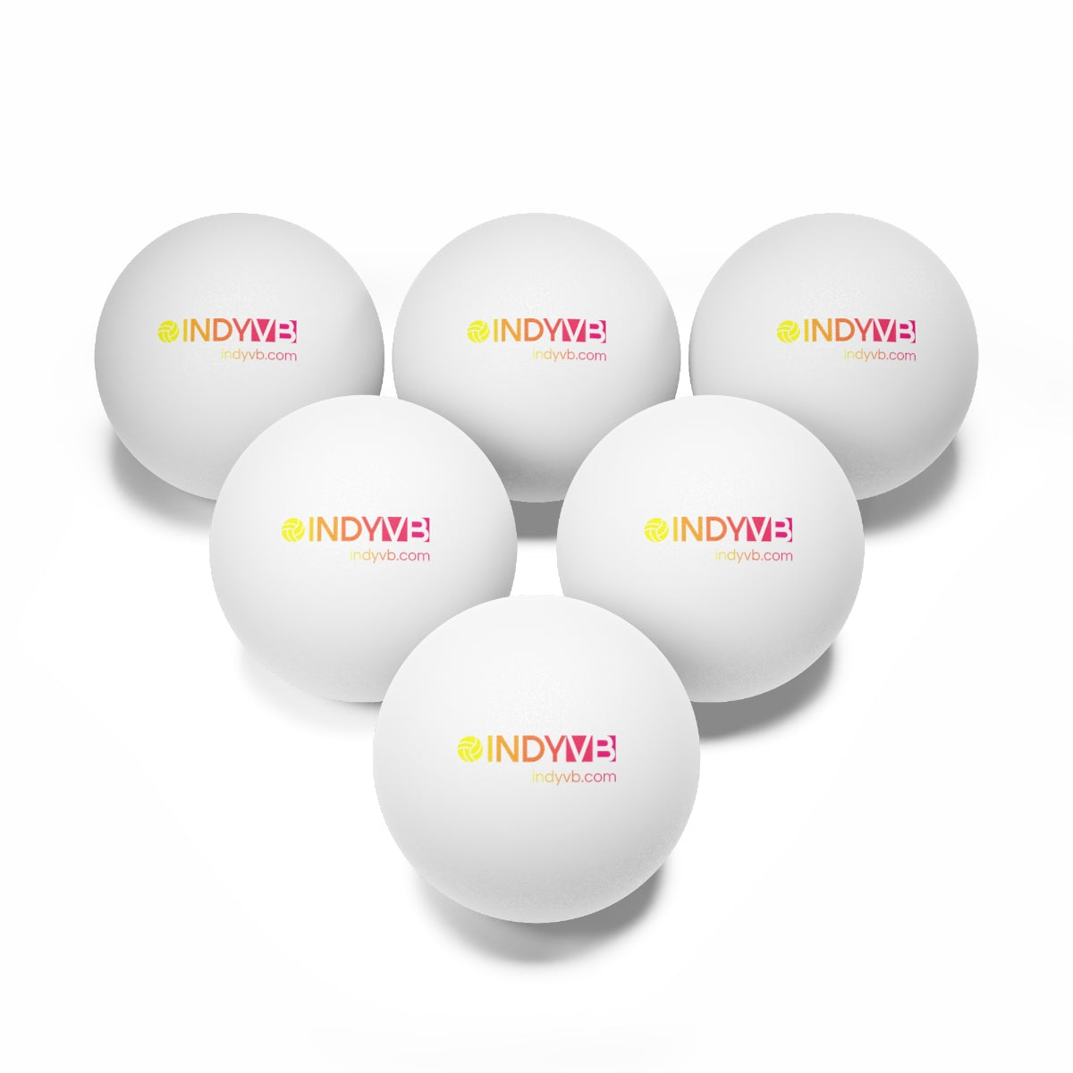 Ping Pong Balls, 6 pcs